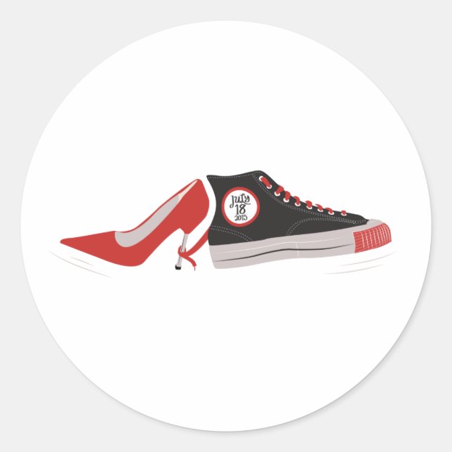 Wedding Shoes Sticker (Front)