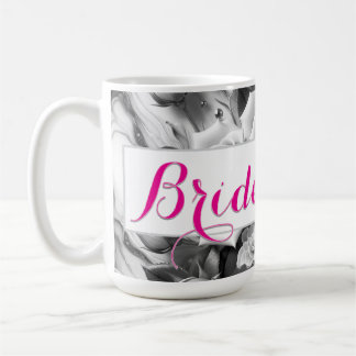 Wedding Shower Cup Gift for Bride Flower Mug