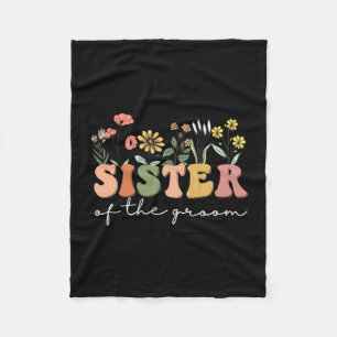 Wedding shower for sister from bride sister of the fleece blanket