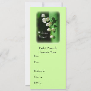 Wedding Shower Green Invitation Lily of the Valley