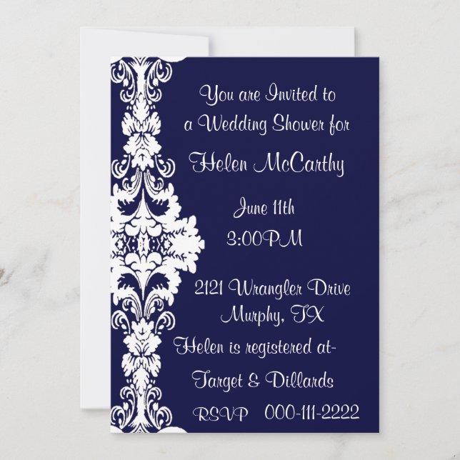 Wedding Shower Invitation (Front)