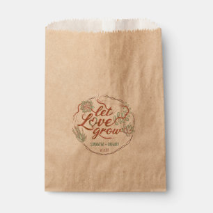Wedding Shower Let Love Grow Succulent Plants Cute Favour Bag