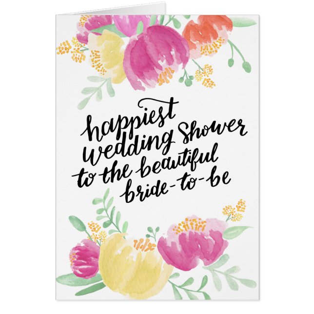 Wedding shower peint de la douche le plus heureux (Devant)