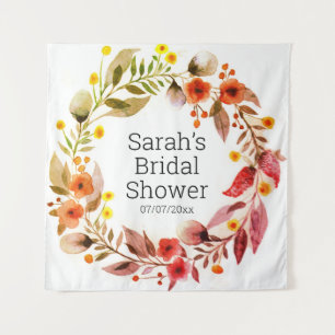 Wedding shower personalized tapestry