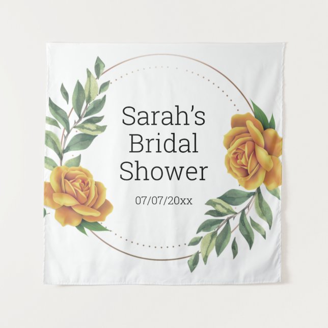 Wedding shower personalized tapestry (Front)