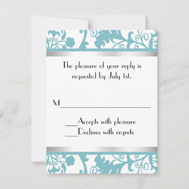 Wedding Shower RSVP Card (Front)
