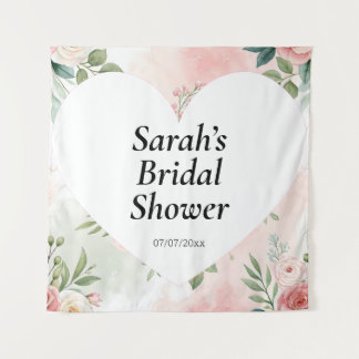 Wedding shower wall poster personalized tapestry