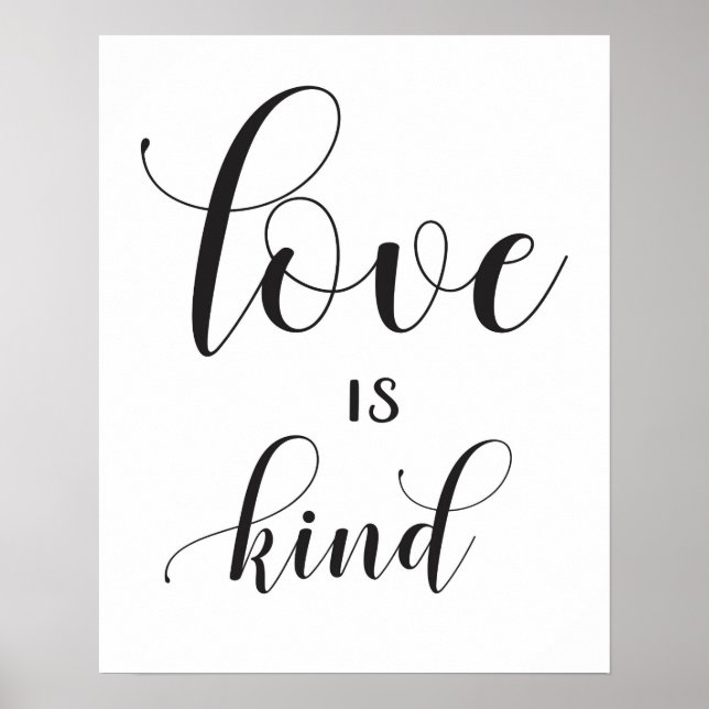 Wedding Sign - 1 Corinthians 13 - Love is Kind (Front)