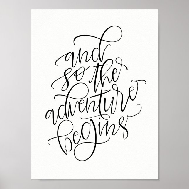 wedding sign - and so the adventure begins (Front)
