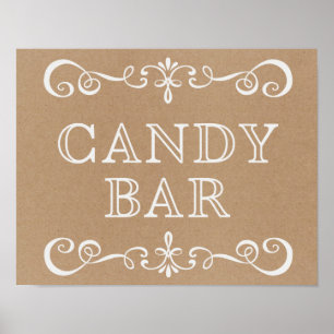 Wedding Sign – Candy Bar Rustic Wedding Sign
