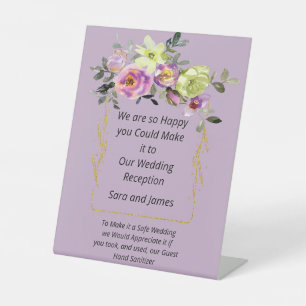 Wedding Sign for Guests Hand Sanitizer
