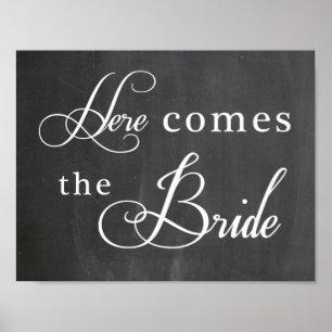 Wedding sign - Here comes the Bride