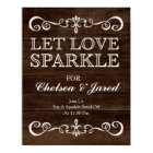 Wedding Sign – Let Love Sparkle Rustic Wedding Sig