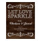 Wedding Sign – Let Love Sparkle Rustic Wedding Sig