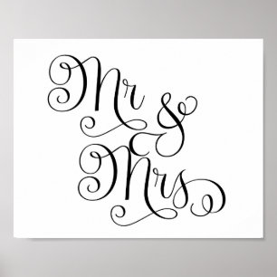 Wedding Sign - Mr. & Mrs.-