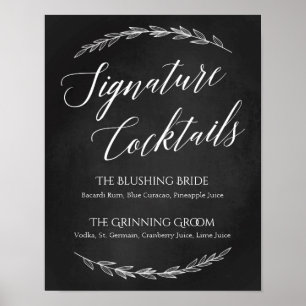 Wedding Sign – Signature Cocktail Chalkboard Sig