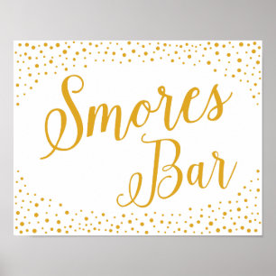 Wedding Sign – Smores Bar Confetti Wedding Sign