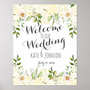 Wedding sign, welcome,  shower , poster, banner poster