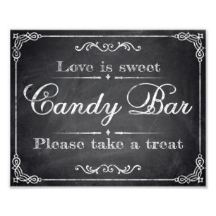 Wedding signs - chalkboard - Candy Bar -