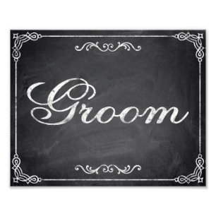Wedding signs - chalkboard - Groom -