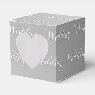 Wedding (silver) favor box