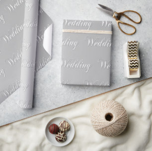 Wedding (silver) wrapping paper