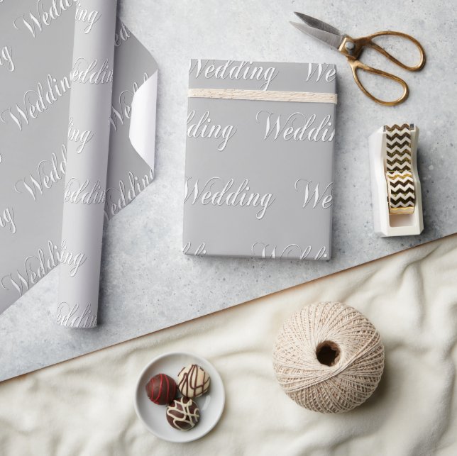 Wedding (silver) wrapping paper (Crafts)