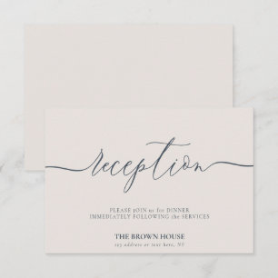 Wedding Simple After Dinner Reception Invitation