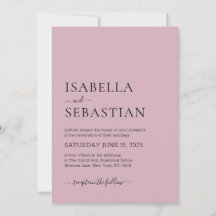 Wedding Simple Blush Pink