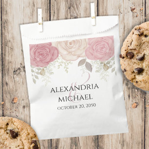 Wedding Simple Candy Favours Minimalist Floral Favour Bag