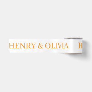 WEDDING SIMPLE STYLISH MODERN ELEGANT WHITE SATIN RIBBON
