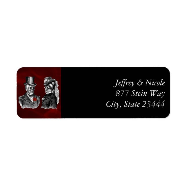 Wedding Skeleton Skulls ‘Til Death Do Us Part (Front)