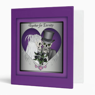 Wedding Skulls - Purple Binder