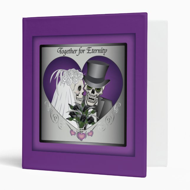 Wedding Skulls - Purple Binder (Front/Inside)