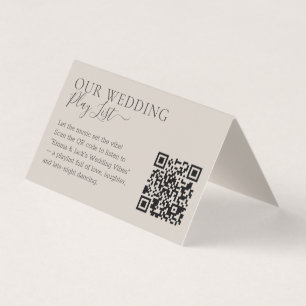 Wedding Soft Beige QR Code Playlist