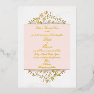 Wedding Softness Wedding Foil Invitations 