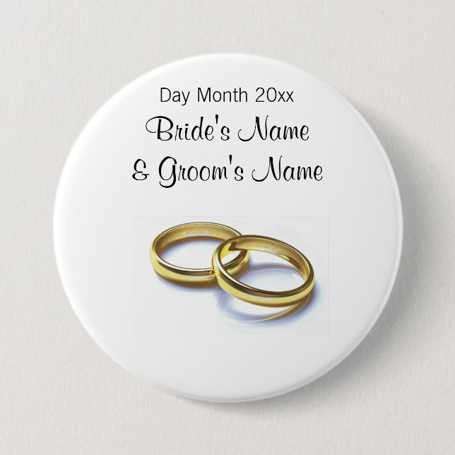 Wedding Souvenirs, Gifts, Giveaways for Guests 3 Inch Round Button (Front)