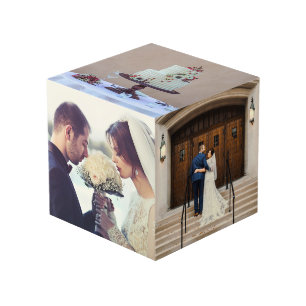 Wedding Special Moments Photo Cube Newlyweds Gift