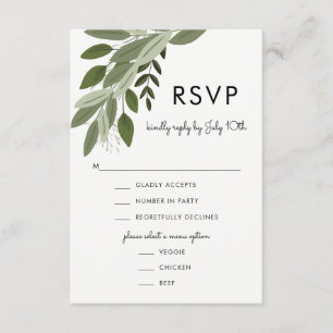 Wedding Sprigs, RSVP Card