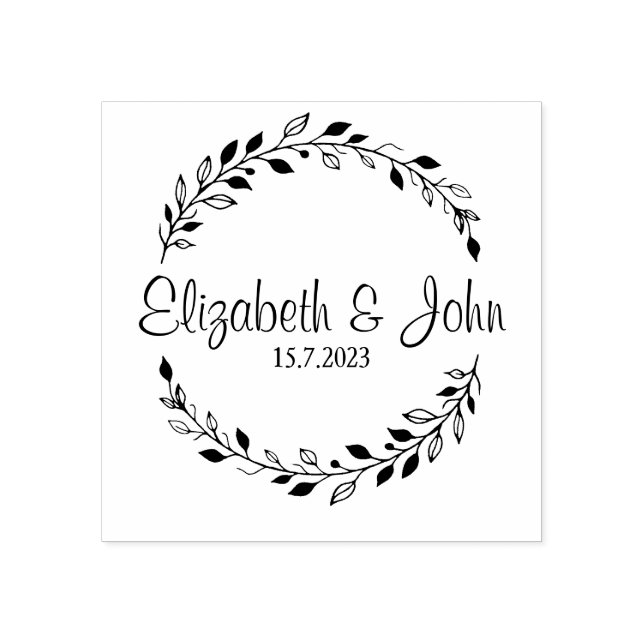 Wedding stamp, Custom Wedding Stamp, wedding Rubber Stamp (Imprint)