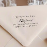 [Wedding Stamp] The Future Mr & Mrs Address Label Self-inking Stamp<br><div class="desc">Add a charming personalized touch to your wedding stationery with this "The Future Mr & Mrs" Address Label Self-Inking Stamp. Perfect for save-the-dates, invitations, and thank-you cards, this elegant stamp features your custom names and address in a timeless design. Make your mail stand out with effortless style while saving time...</div>