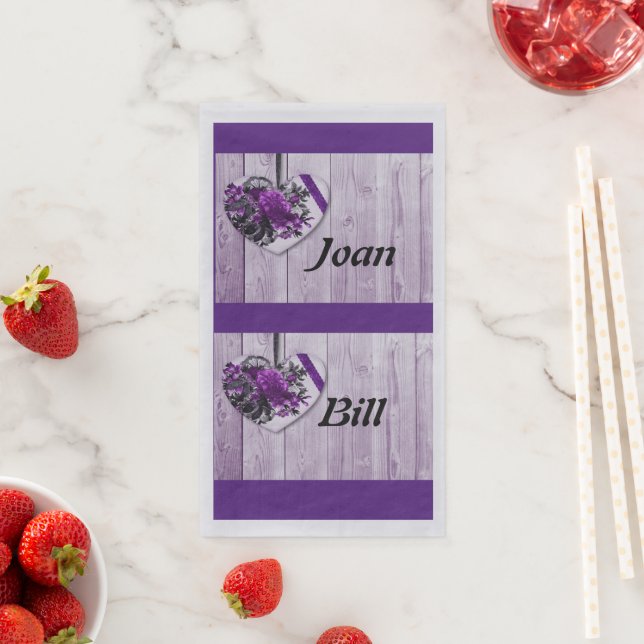 Wedding Stationery Napkin (Insitu)