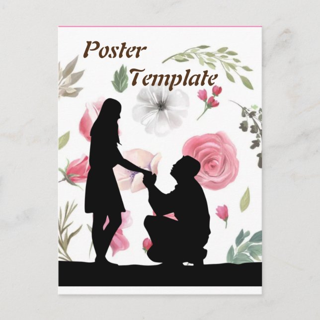 Wedding Stationery Postcard (Front)