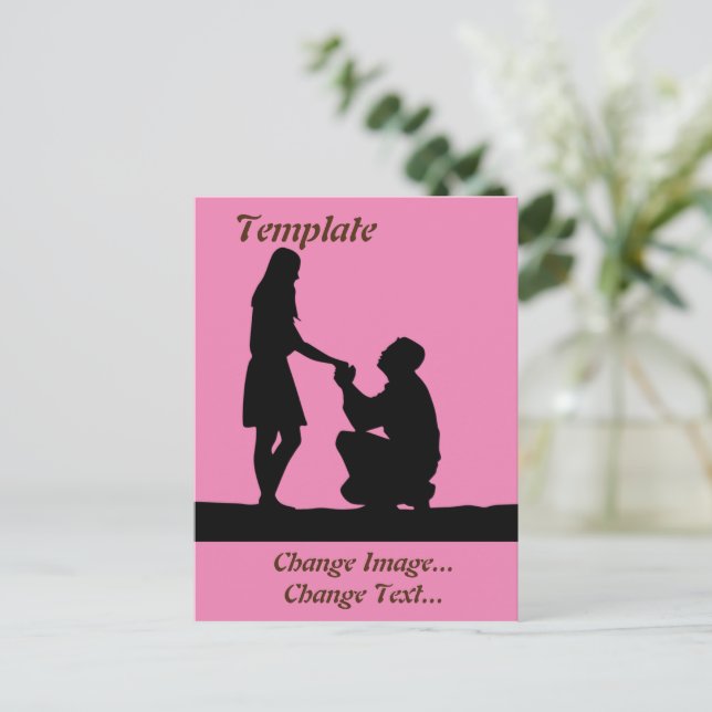 Wedding Stationery Postcard (Standing Front)