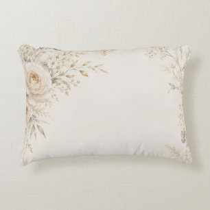 Wedding Stationery with Refined Neutral Details Accent Pillow