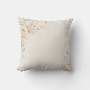 Wedding Stationery with Refined Neutral Details Throw Pillow