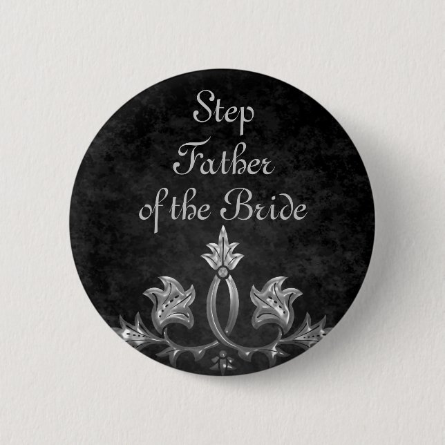 Wedding Step Father bride 2 Inch Round Button (Front)