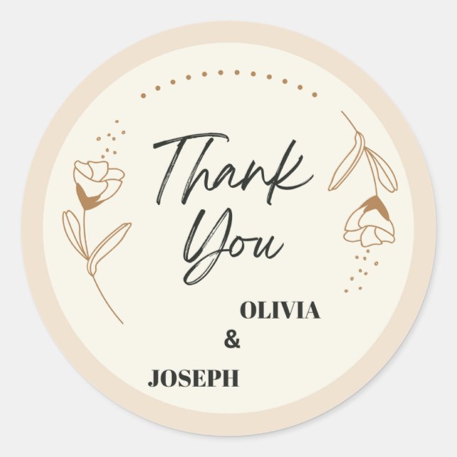 Wedding sticker (Front)