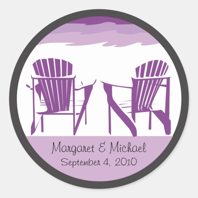 Wedding Sticker - Personalized (Front)