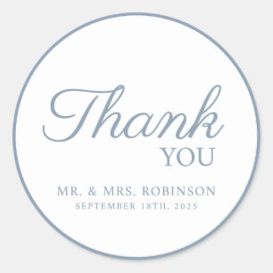 Wedding sticker thank you.
